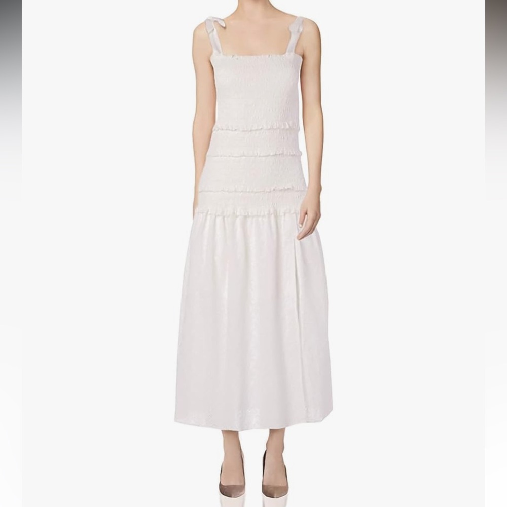 Astr the label Tess Dress- White Maxi Sundress